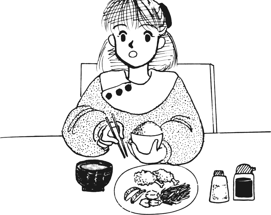 Hanako manĝas